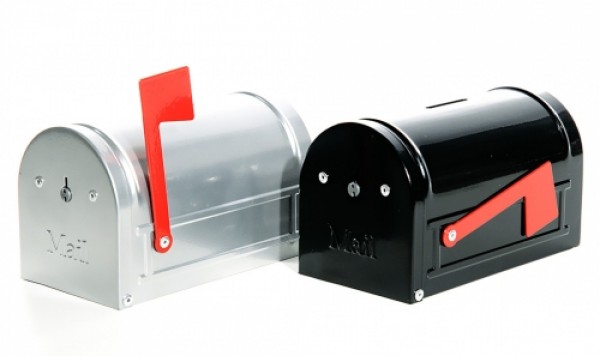 Metall Spardose American Mailbox Briefkasten mit drehbarem Melder